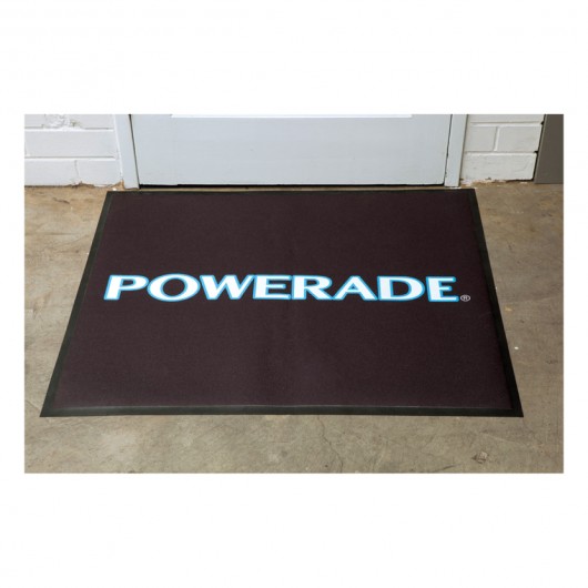 Advertising Floor Mats Powerade Logo Example